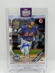 Andres Gimenez 2025 Topps Archives Bowman On Card Auto! #d 23/30! Mets - Picture 1 of 2