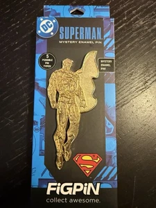 DC Superman Blind Box Mystery Pin Gold Superman Super Rare Figpin - Picture 1 of 1