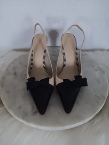 Antonio Melani Women’s Sz 9M Bowtie Slingback Pumps Heels Glove Fit - Bild 1 von 14