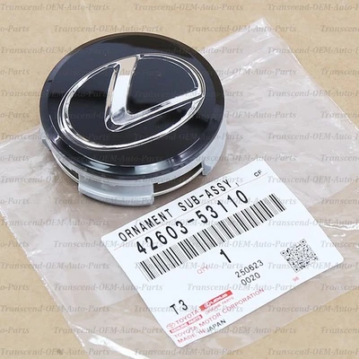 42603-53110 GENUINE OEM 62MM WHEEL CENTER HUB CAP 1PC - LEXUS ES GS IS LS NX RX - Image 1 of 4