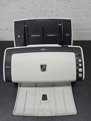 Fujitsu fi-6130Z Duplex Document Scanner Used Good Condition w/ Trays & Cables - Image 1 of 4