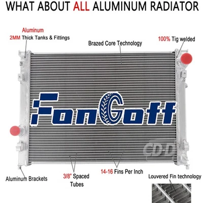 For Dodge Magnum Charger Chrysler 300 5.7L 3.5L 2005-2008 06 2007 2 Row Radiator Foto 1 de 4