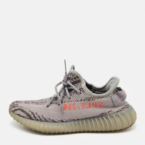 Yeezy x Adidas Grey Knit Fabric Boost 350 V2 Beluga Sneakers Size 39 1/3 - Picture 1 of 9