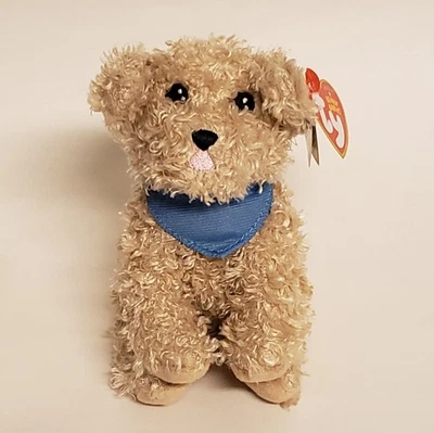 NUEVO Ty Beanie Babies MAGIC el Perro Antiguo Azul Marino Exclusivo Peluche Cachorro Foto 1 de 4