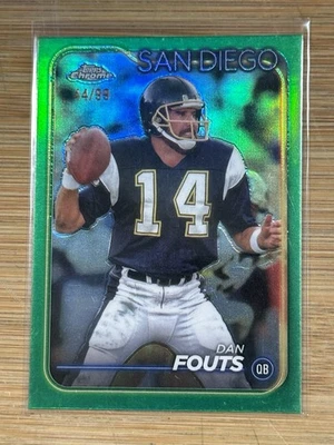 2024 Topps Chrome - Dan Fouts #172 Green Refractor /99 - Image 1 of 2