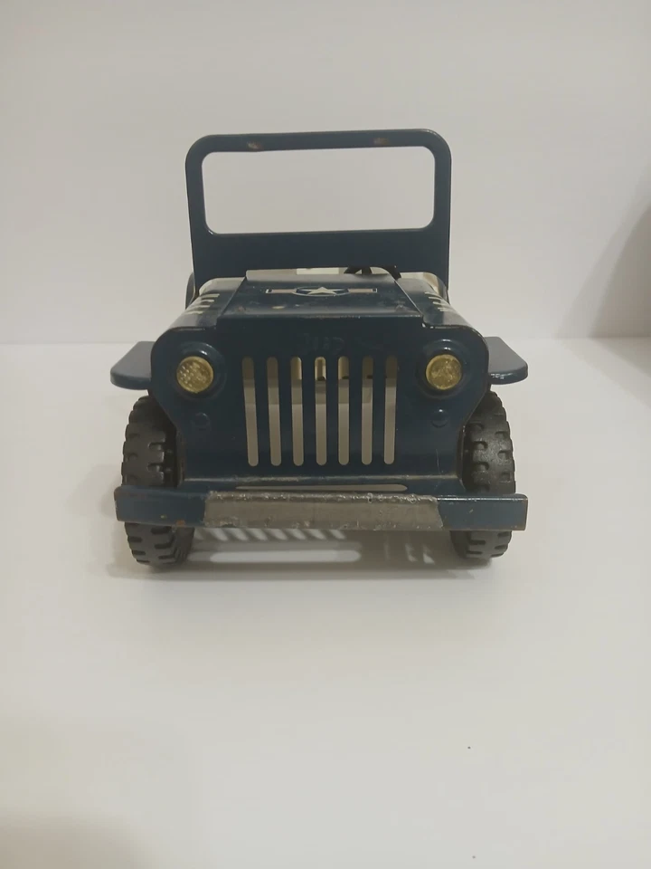 Camión de juguete Tonka USAF Air Force Jeep acero prensado azul vintage diecast años 60 EE. UU. Foto 1 de 4