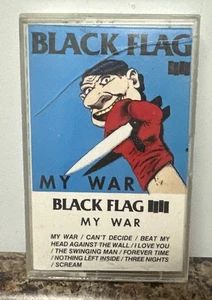 Black Flag My War Cassette Rare SST Records Slayer SNFU Misfits Samhain DRI - Picture 1 of 7