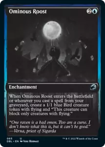 Ominous Roost (Silver Screen) FOIL Innistrad: Double Feature - Midnight Hunt NM - Picture 1 of 1
