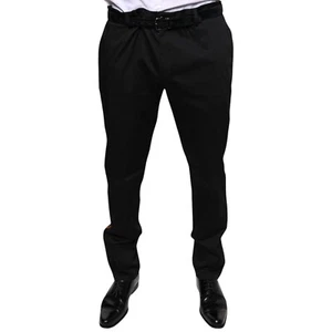 DOLCE & GABBANA Pants Black Cotton Stretch Skinny Men Dress IT56/W42/XXL 570usd - Picture 1 of 10