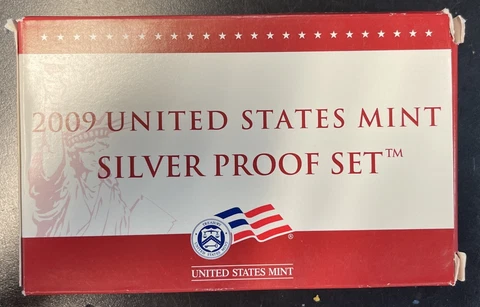 2009-S United States Mint Silver Proof Set with BOX and COA Cover