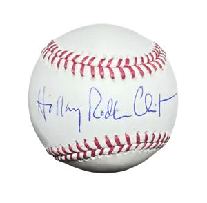 Secretary Hillary Clinton Signed Autograph OMLB Baseball Ball - Bill w/ JSA COA - Picture 1 of 2