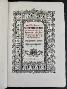 The Book Of Common Prayer Church Of England Published 1844 By William Pickering - Foto 1 di 24