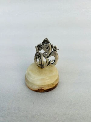 Old Hindu God Idol Figure Incense Sticks Stand Unique Marble Stand Stand - Image 1 of 4