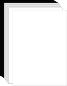 White Black Mixed Cardstock Paper, 30 Sheets Card Stock Thick Paper 92 Lb/250 Gs - Picture 1 of 9