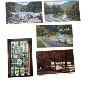 5 vintage Paper Postcard ephemera Harvard Hancock New Hampshire Wiggins tavern - Picture 1 of 6
