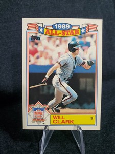 1989 Topps All-Star Will Clark #2 of 22 Baseball 