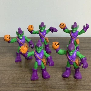 5X Playskool Marvel Super Hero Squad Adventures Green Goblin 2.5'' Villain Toys - Picture 1 of 5