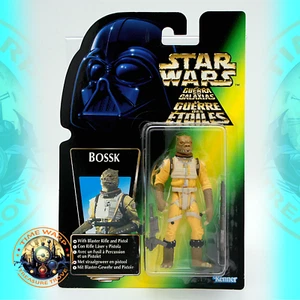 Star Wars Power of the Force II Bossk GREEN 1996 Figur EURO TRI Mint on Card - Bild 1 von 7