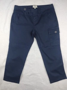 NEW ladies JACOB CONNEXION CAPRI PANTS Blue Stretch Size 7/8 Five Pockets - Picture 1 of 5