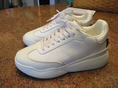 Stella McCartney Loop authentic white faux leather sneakers trainers 36 6 - Image 1 of 4