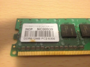 NCP - 1 x 512MB DDR2-PC2-5300 667MHz - NON-ECC - 240 Pin - (PC/MAC) - (USED) - Picture 1 of 2