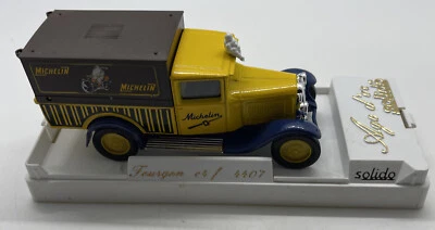 SOLIDO AGE OR 4407 1/43 1:43 Voiture Fourgon baché Citroen C4F Michelin - Image 1 of 4