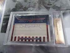 CARL HUBBELL George Kelly /12 auto 2010 Razor signed Sports Icons Autograph cuts