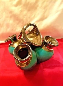 Vintage Ceramic Basket Pots Bud Vase Pottery Flower Arrangements - Picture 1 of 1