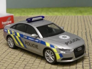 1/87 Herpa Audi A6 Limousine Policie Prag CZ 094429 SONDERPREIS - Bild 1 von 2