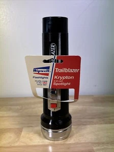 Vintage NOS Hipwell Trailblazer 5D Cell Krypton Flashlight Black - Picture 1 of 6