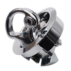 Round Locking Flush Pull Latch Hatch Lift Key Boat Door Deck Fitting For 2" Hole - Picture 1 of 6