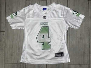 Brett Favre #4 Green Bay Packers Reebok Jersey Womens Sz Small Used White - Picture 1 of 11