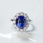 Certified Natural Blue Sapphire 14 K White Gold Handmade Ring Gift For Her