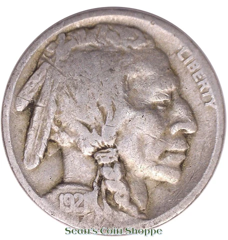 1921 Buffalo Nickel 5C Philadelphia Good G Circulated Cond Nickle Ships Free! Cover