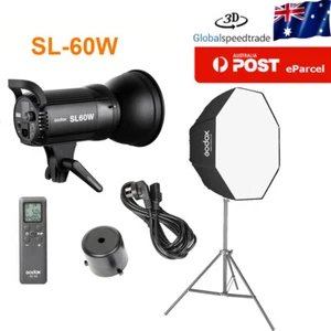 Godox SL-60W LED Video Light Continuous Light ,80cm umbrella softbox with stand - Picture 1 of 11