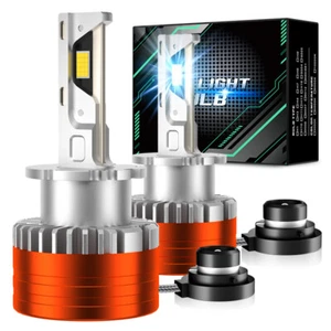 2x D2S D2R LED Headlight Bulb High-Low Beam HID Xenon Super White Conversion Kit - Picture 1 of 10