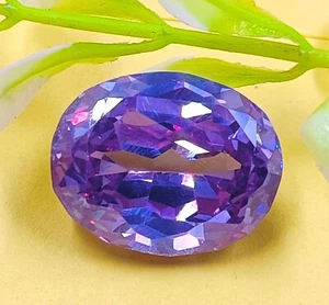 24 Ct IGL Nice Looking Purple Sapphire Natural Oval Shape Gemstone Sri Lanka DD - Picture 1 of 6