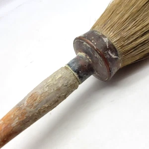 Vintage French Paint Brush Chateau Core Rustic Home Decor Art Collect Horsehair - Picture 1 of 13