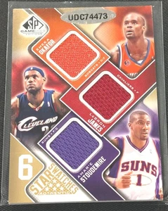 2009-10 Upper Deck SP Game used 6 Star Swatches Gold #18/65 LeBron Durant rare. - Picture 1 of 15