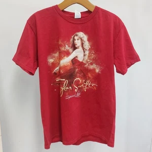Taylor Swift T-Shirt Size M 2011 Speak Now Concert Tour Double Sided Red Cotton - Picture 1 of 7