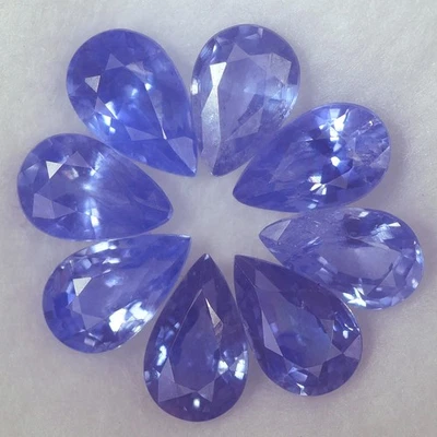2.02CT GORGEOUS AA 8PCS PEAR HEATED ONLY BLUE CEYLON SAPPHIRE NATURAL - Image 1 of 3