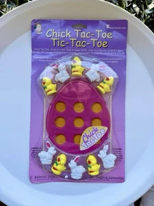 Brand New Vintage 1990s Easter Unlimited Basket Bunny Stuffer Chick Tic Tac Toe - Foto 1 di 2