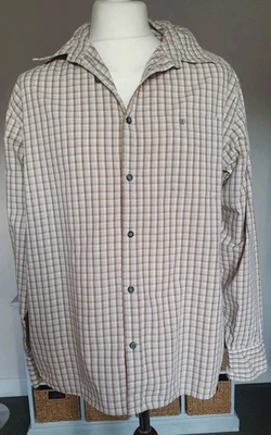 Wrangler Brown Green  Checked Long Sleeve Mens Cotton Shirt Size XXL - Image 1 of 4