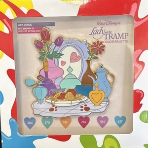 Disney WDI Lady and The Tramp Color Palette Pin Jumbo LE 300 - Picture 1 of 5