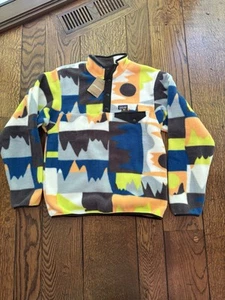 Patagonia Kid's Lightweight Synchilla Snap-T Frontera Endless Blue Large 12 NWT - Picture 1 of 6