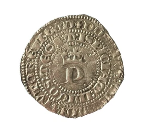 IBERMONEDA| Pedro I 1350-1368 1Real Sevilla 1,8 gr. rara   MBC+ - Imagen 1 de 2