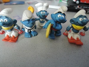 Schleich Schlümpfe Konvolut Sammlung Sportarten und Koch Smurf - Picture 1 of 5