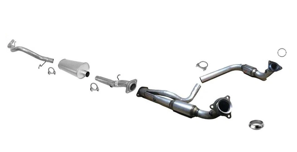Sistema de escape para Yukon Tahoe Escalde 2001-2005 4,8 L 5,3 L + convertidor catalítico Foto 1 de 4