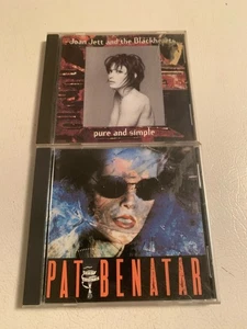 2- CD’s Joan Jett Pure And Simple & Pat Benater Best Shots 1990’s Free Ship - Bild 1 von 12