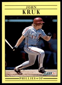 1991 Fleer #402 John Kruk - Picture 1 of 2